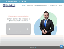 Tablet Screenshot of fadaieinsurance.com